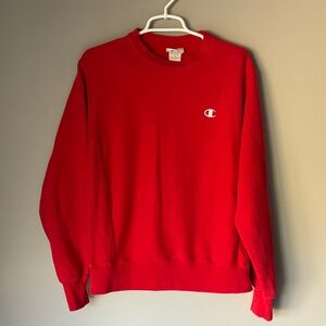 VINTAGE CHAMPION REVERSE WEAVE Red Crewneck Sweatshirt